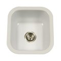 Houzer Houzer PCB-1750 WH Porcela Series Porcelain Enamel Steel Undermount Bar & Prep Sink; White PCB-1750 WH